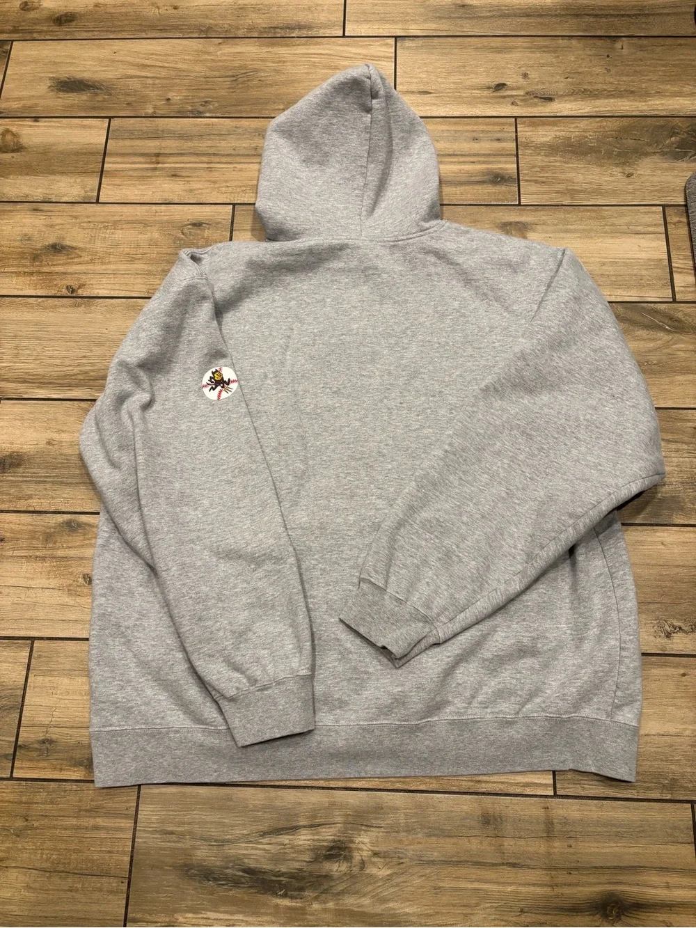 Vintage Adidas ASU Sun Devils Hoodie Heather Grey Baseball Pullover XL